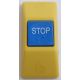 Przycisk STOP P167- obudowa zółta RAL 1018, przycisk niebieski RAL 5015