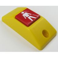 Przycisk STOP P167- obudowa zółta RAL 1018, przycisk czerwony RAL 3000 + oznakowanie Braille'a