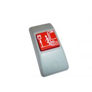 Przycisk STOP P167- obudowa szara RAL 7043, przycisk czerwony RAL 3000 + oznakowanie Braille'a